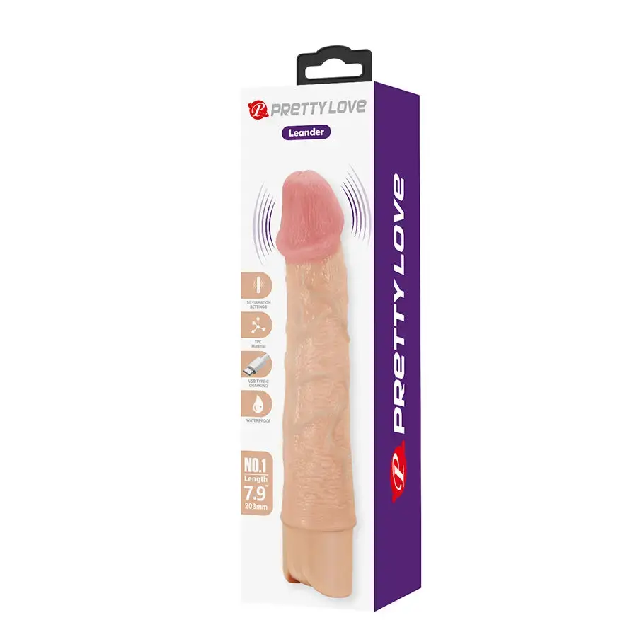 Reālistisks elastīgs vibrators PRETTY LOVE Leander Photo 10