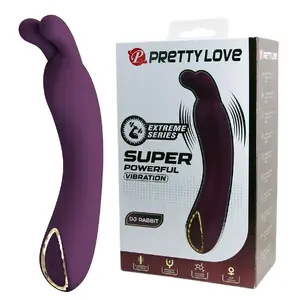 G-spot vibrator pretty love DJ Rabbit Purple — compact rabbit-style vibrator for G-spot and clitoral stimulation