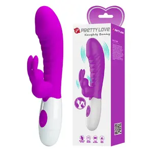 Vibrators pretty love Naughty Bunny Purple — personīgais masieris, violetā krāsa