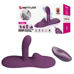 Sēdus vibrators Pretty Love Luka ar sildes efektu un tālvadību