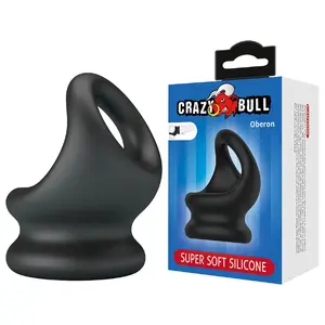 Penis and Testicle Support Ring Crazy Bull Oberon — adjustable silicone support, single-piece design