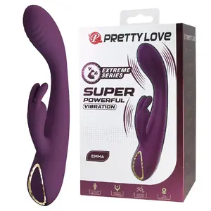 Vibrators ar stimulētāju Pretty Love EMMA Rabbit — violets