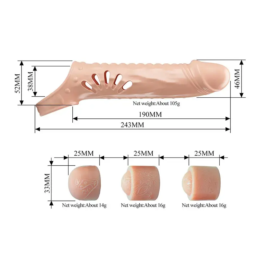 Penis sleeve with extenders — pretty love D-245182 Photo 6