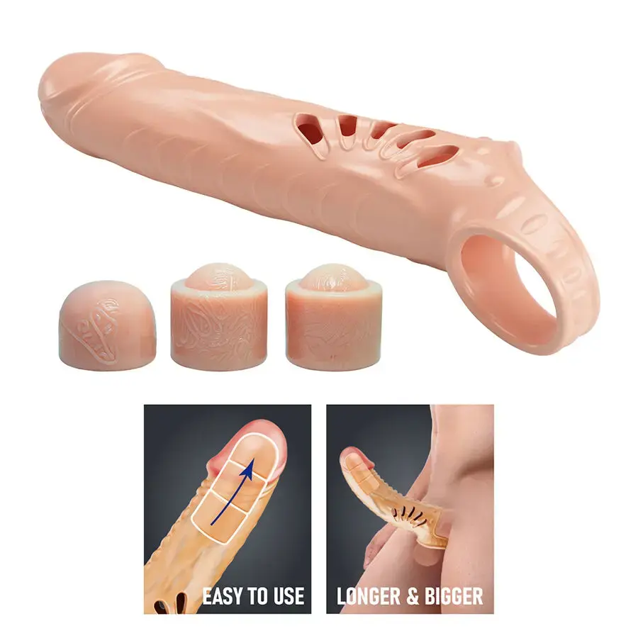 Penis sleeve with extenders — pretty love D-245182 Photo 7