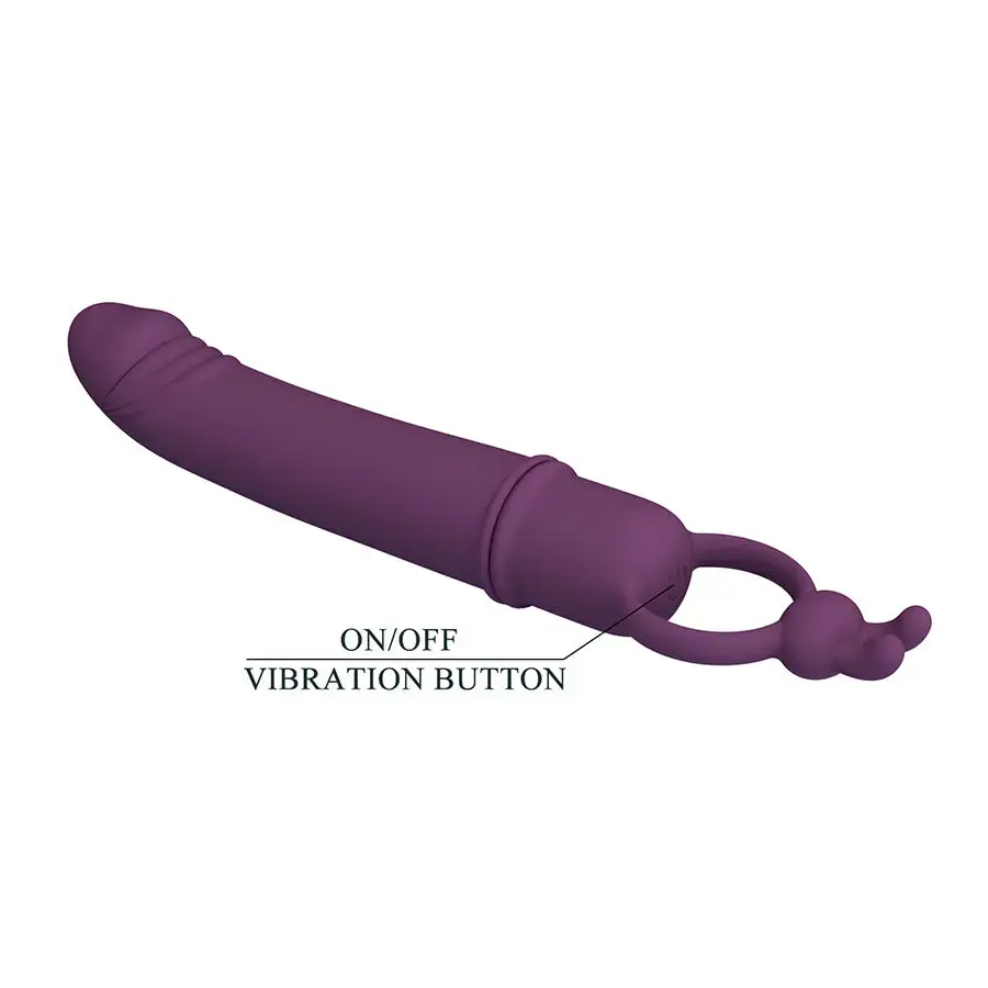 Vibrator penis form with resistance ring — pretty love CORA Photo 7