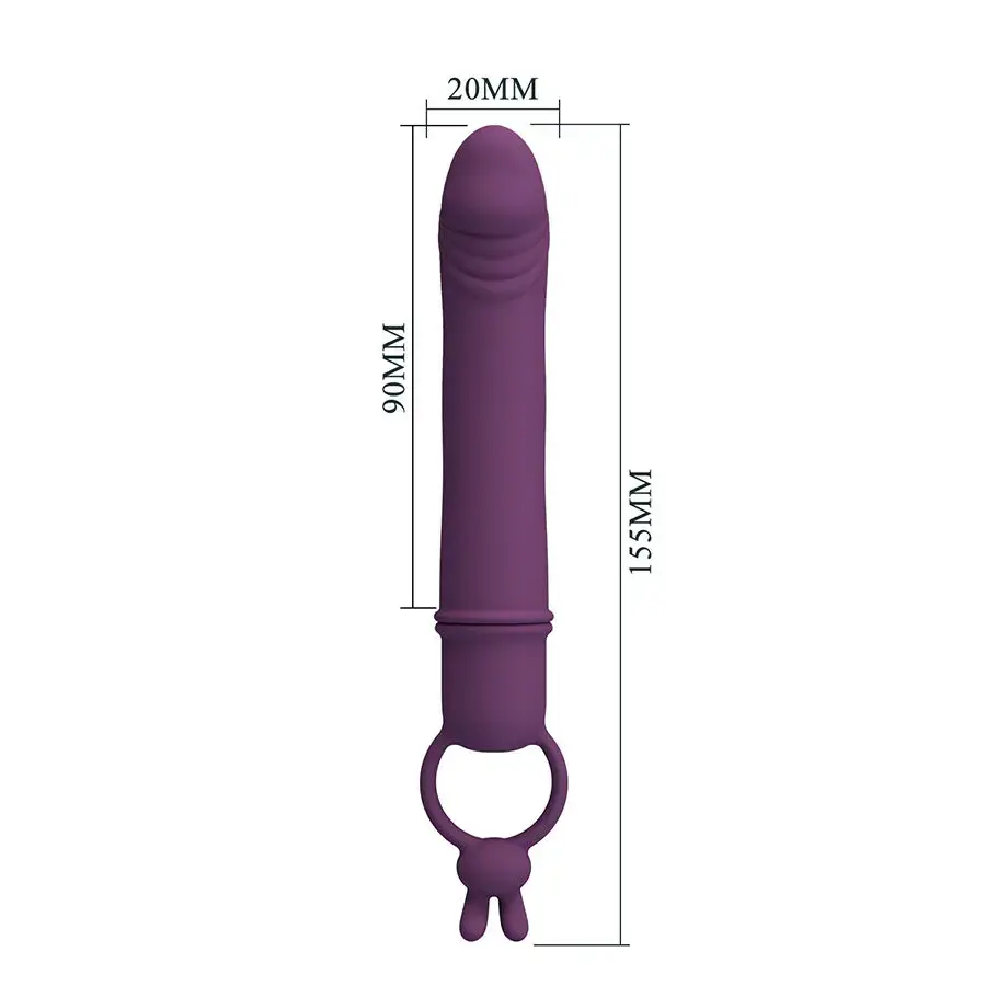 Vibrator penis form with resistance ring — pretty love CORA Photo 8