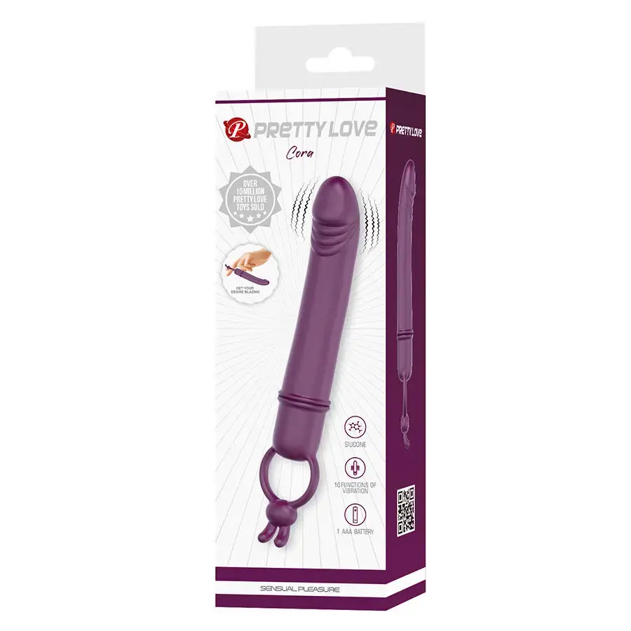 Vibrator penis form with resistance ring — pretty love CORA Photo 9