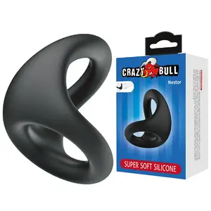 Penis and Testicle Ring CRAZY BULL Nestor — ergonomic design, single-piece silicone/resilient material