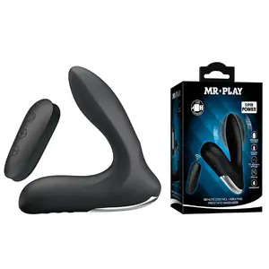 Prostate massager with vibration and remote control MR PLAY model D-245249 — hands-free stimulation, silicone body, rechargeable