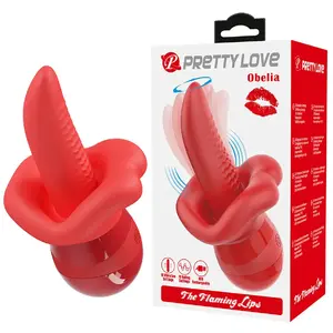 Masturbators — mēles vibrators ar orbitālo kustību, pretty love OBELIA