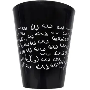 Cup diablopicante DIABLO PICANTE - Black 500 ml with White Boobs