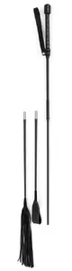 Bad Kitty Crop Set — 4-piece flogger/crop/cane attachments with 38 cm fibreglass handle
