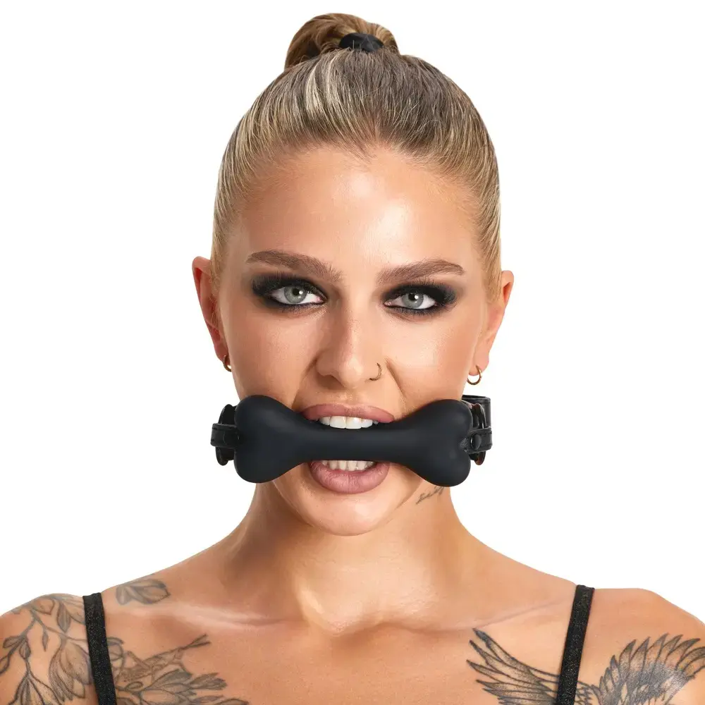 Bad Kitty Dog Bone — силиконовый кляп 12 см Photo 3
