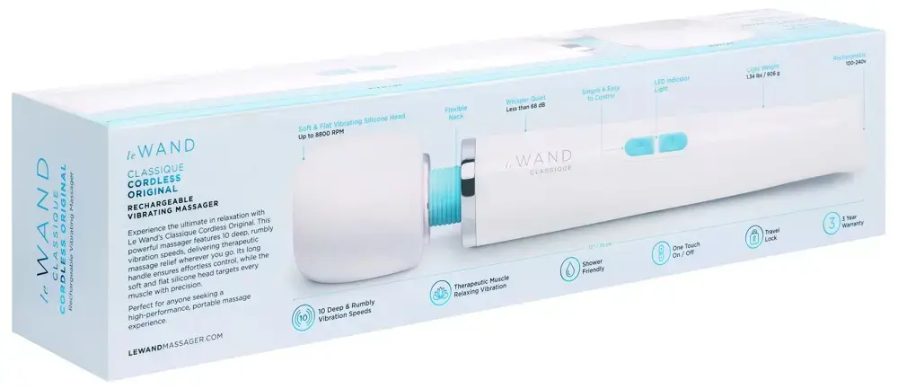 Masāžas dūzis le wand Classique Cordless Rechargeable Photo 7
