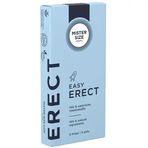 Tabletes mister size EASY ERECT 5 — uztura bagātinātājs vīriešiem, 5 tabletes