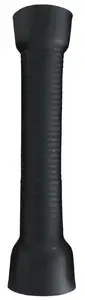 Silicone Sleeve Medium for VacuGlide accessory by Autoblow, grooved black medium fit