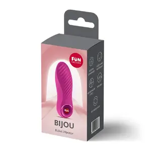Mini uzlādējams bullet vibrators FUN FACTORY Bijou Magenta — ūdensizturīgs, 12 vibrāciju režīmi, silikons