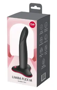 Dildo Fun Factory Limba Flex M — elastīga silikona dilda ar piesūcekni, piemērots anālai lietošanai