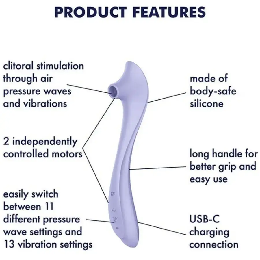 SATISFYER Easy Lover — vibrators un air-pulse stimulators Photo 4
