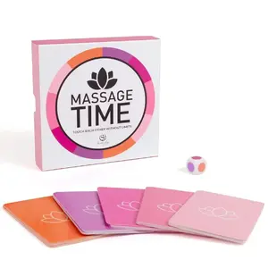 Couples Game SECRETPLAY Massage Time — board/card game with 50 cards, colored die and instruction booklet for intimate massage sessions