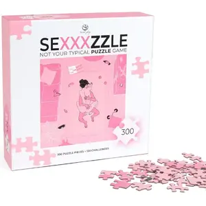 Puuzle-spēle SECRETPLAY SEXXXZZLE — 300 gab., 120 ar pikantiem izaicinājumiem, instrukcija