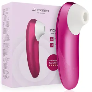Clitoral Stimulator WOMANIZER Pro Vibrant — Contactless Air Pulses, 11 Intensities, IPX7, Rechargeable (Pink)