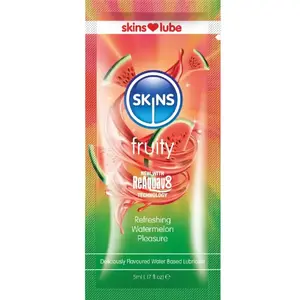 Водный ароматизированный лубрикант SKINS Fruity Watermelon одноразовый 5 мл