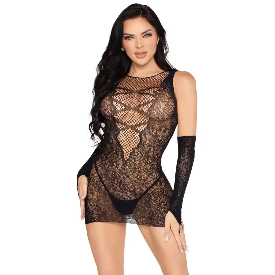 Мини-платье с перчатками Leg Avenue 81679 Photo 4