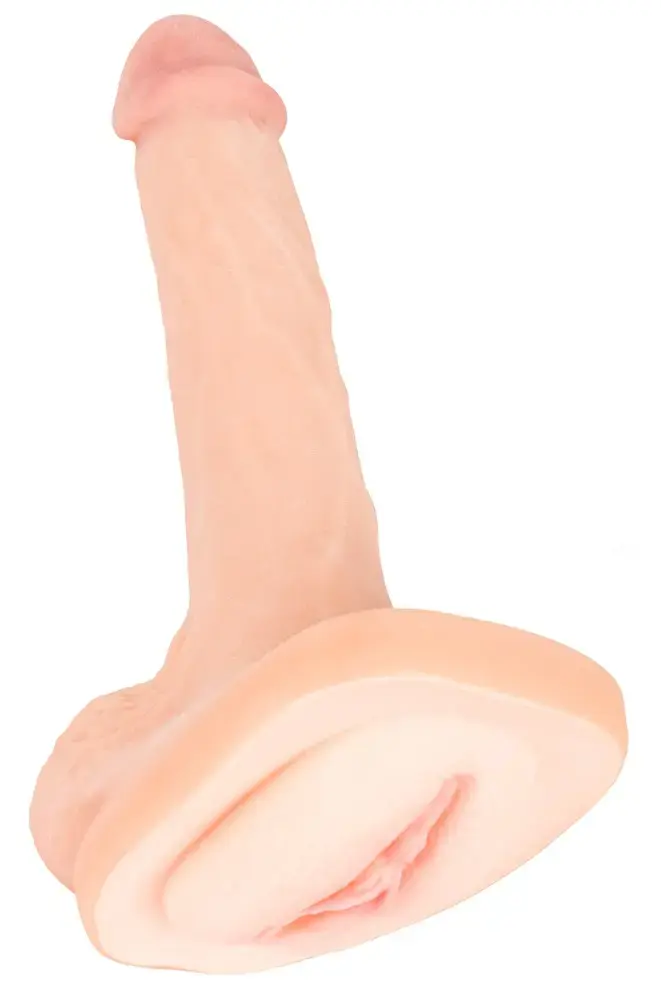 Nature Skin 3in1 pagarinātājs, dildo un masturbators Photo 2