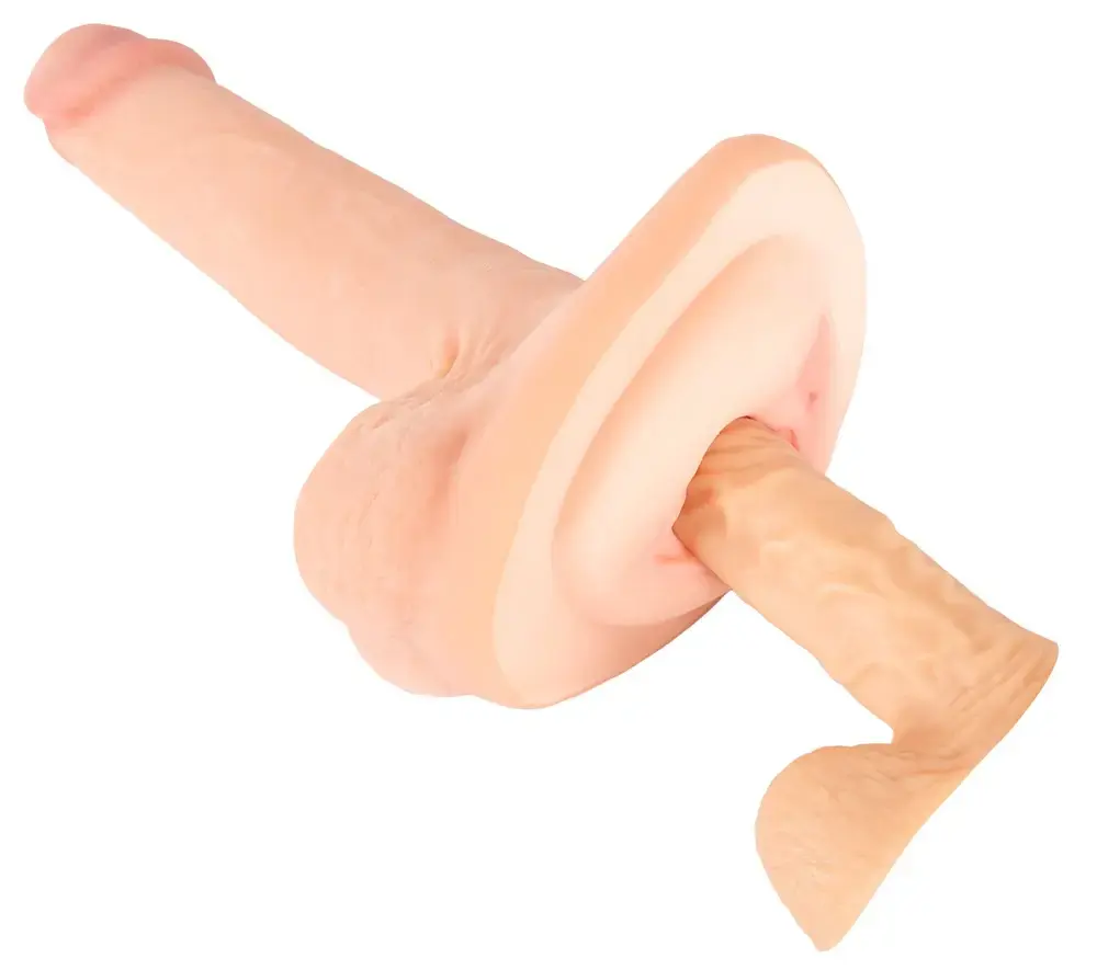 Nature Skin 3in1 pagarinātājs, dildo un masturbators Photo 10