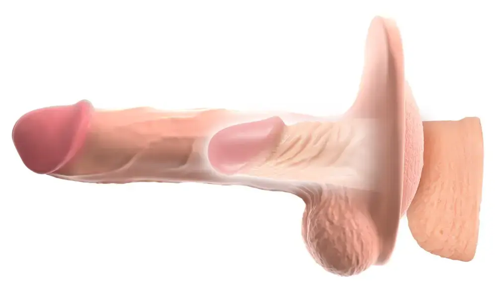 Nature Skin 3in1 pagarinātājs, dildo un masturbators Photo 11