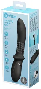 Anālais vibrators b-Vibe Rimming P-Spot Vibe ar rotējošām pērlītēm un 5 vibrācijas režīmiem