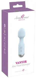 beau coeur Vanyor Mini Wand Massager with 10 Vibration Modes and Rechargeable Silicone Design