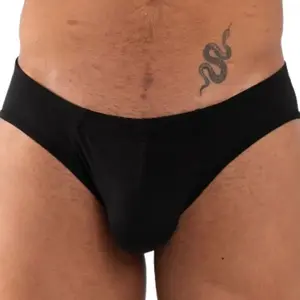 BURN 019 Men's Slip Briefs Black Size L
