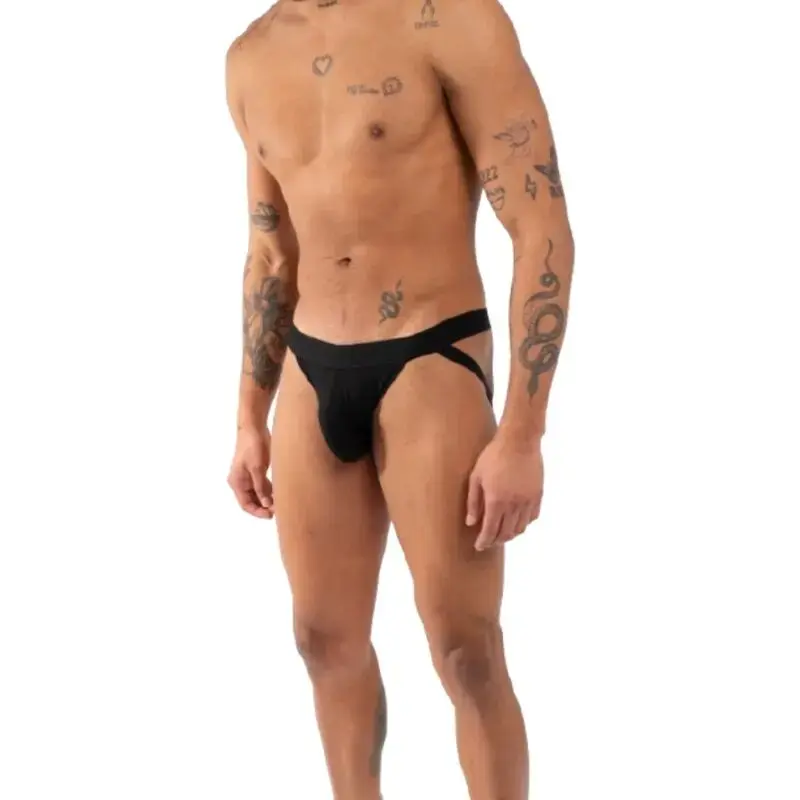 Jockstrap BURN 011 Double Black - izmērs S Photo 2