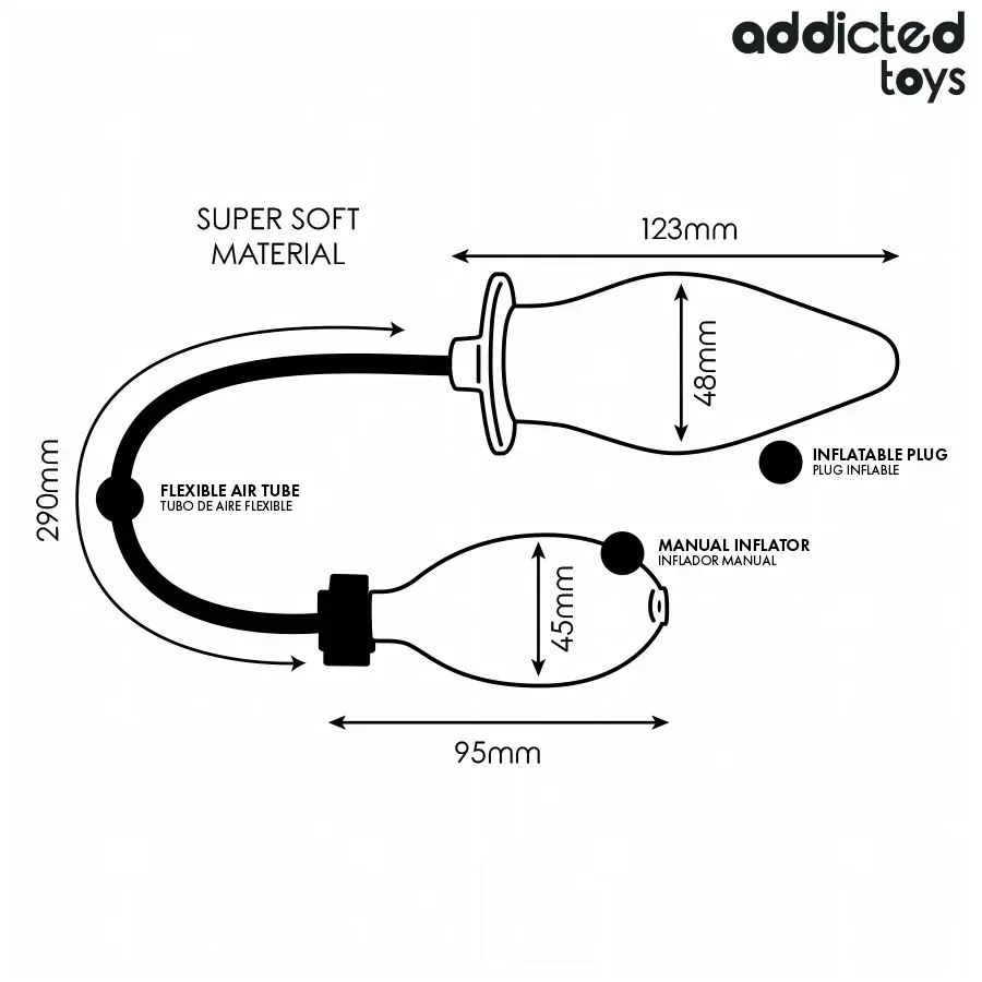 Addicted Toys Model 2 Inflatable Anal Plug Photo 6
