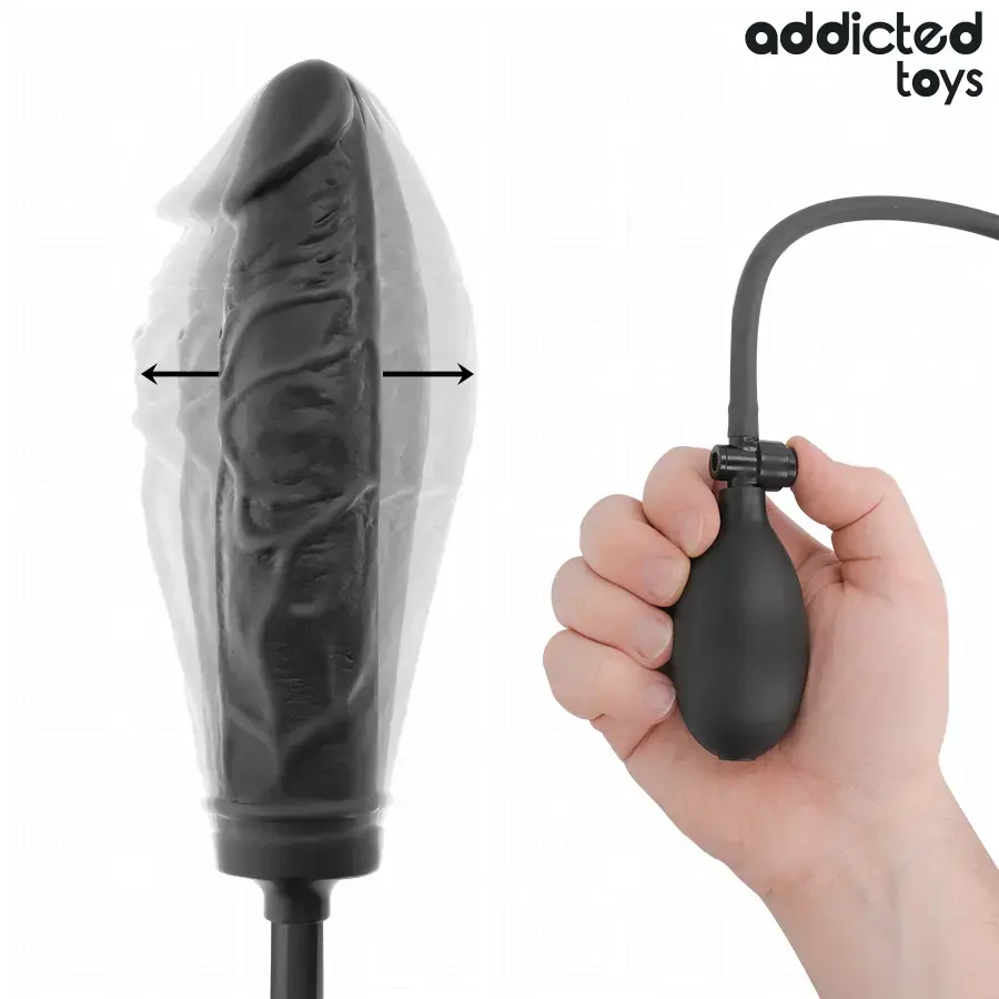 Addicted Toys Inflatable Dildo Model 4 | Adjustable Stimulator Photo 2