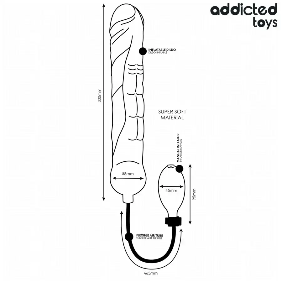 Addicted Toys Inflatable Dildo XL Model 5 | Intimate Toy Photo 6