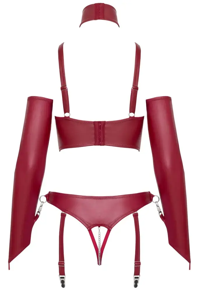 Cottelli Collection Shelf Bra Bondage Set S veļas komplekts Photo 11