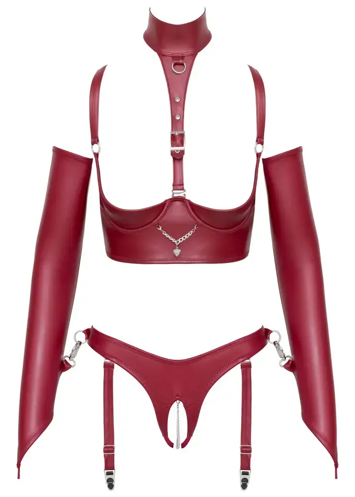 Cottelli Collection Shelf Bra Bondage Set XL veļas komplekts Photo 10