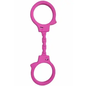 Diablo Picante Silicone Handcuffs Fuchsia
