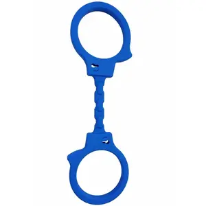 Diablo Picante Silicone Handcuffs in Blue