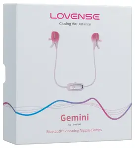 Lovense Gemini Bluetooth Vibrating Nipple Clamps with App Control