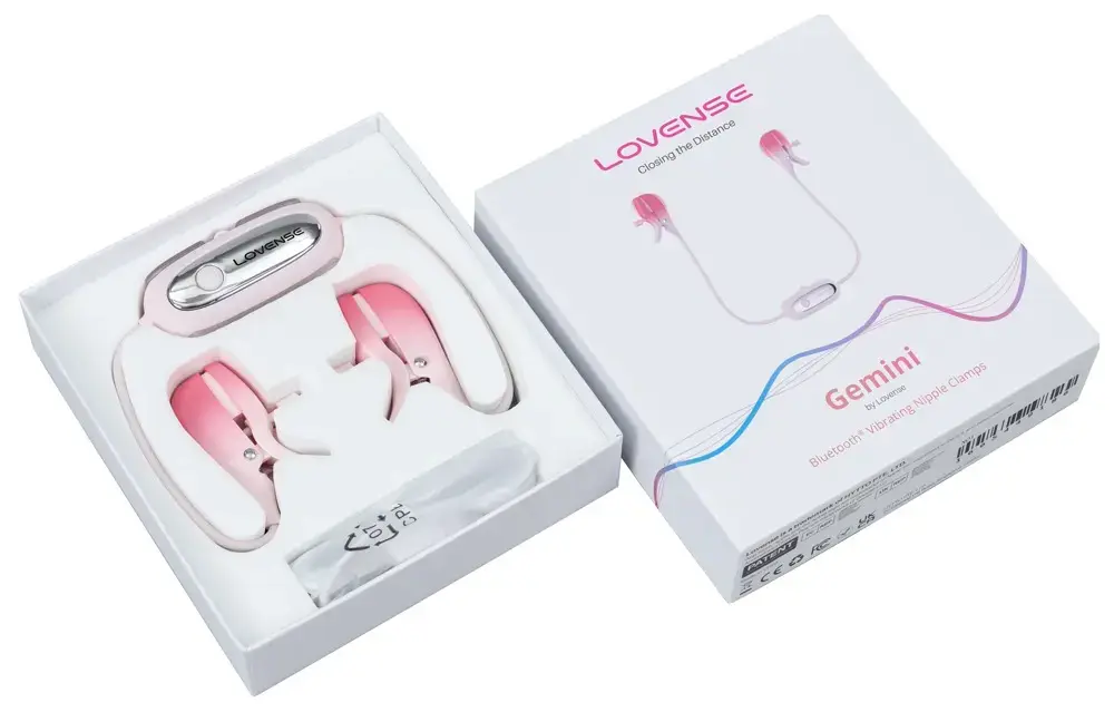 Lovense Gemini Bluetooth Vibrating Nipple Clamps Photo 14