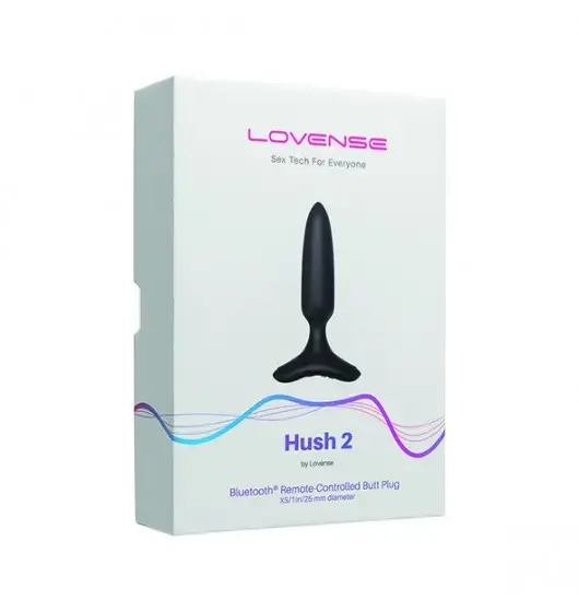 Lovense Hush 2 vibrējošs anālais korķis ar lietotnes vadību Photo 3