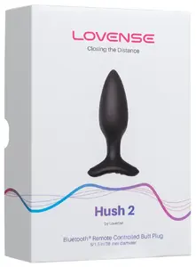 Lovense Hush 2 (1.5) vibrējošs anālais korķis ar Bluetooth un lietotnes vadību, izmērs M