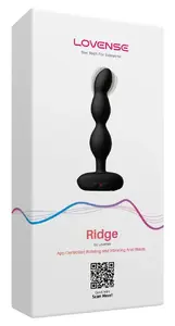 Lovense Ridge anālais vibrators ar rotāciju un lietotnes vadību