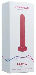 Lovense Gravity Thrusting Vibrator with App Control and Suction Cup