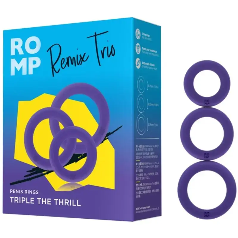 ROMP Remix Trio Set of 3 Silicone Stimulators Photo 5
