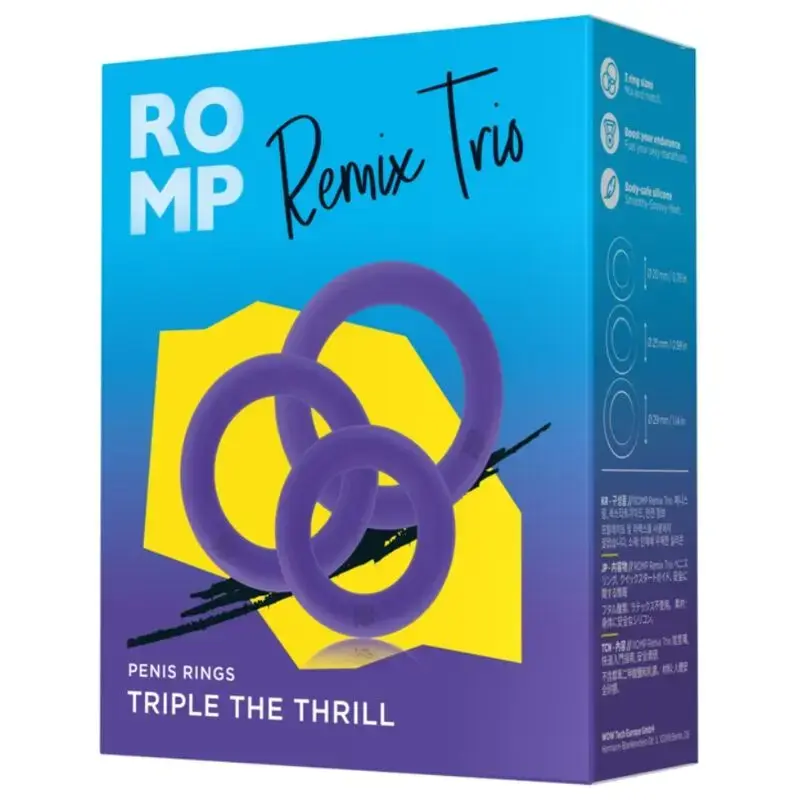 ROMP Remix Trio Set of 3 Silicone Stimulators Photo 6